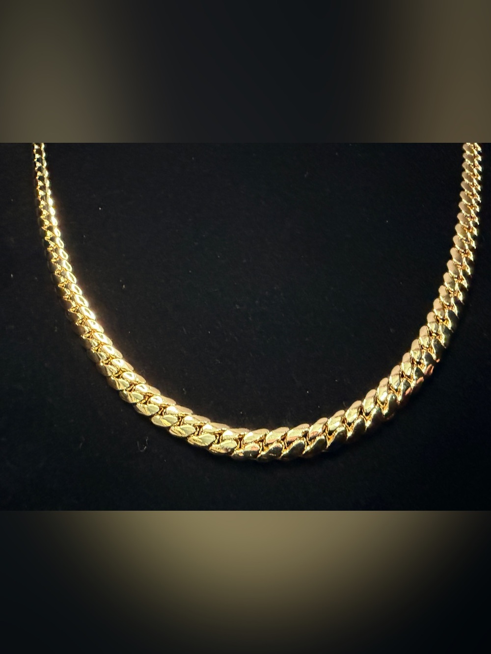 Miami Cuban 22in 6.5MM 14K Stamped gold filled necklace w/Box Lock RARE LENGTH